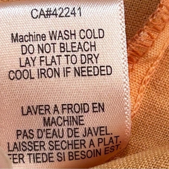 YFB Napa Dress & Bralette Women’s Small Orange Ombré Linen Blend Sundress Set - Picture 9 of 15